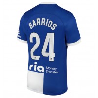 Stroje piłkarskie Atletico Madrid Pablo Barrios #24 Koszulka Wyjazdowej 2023-24 Krótki Rękaw